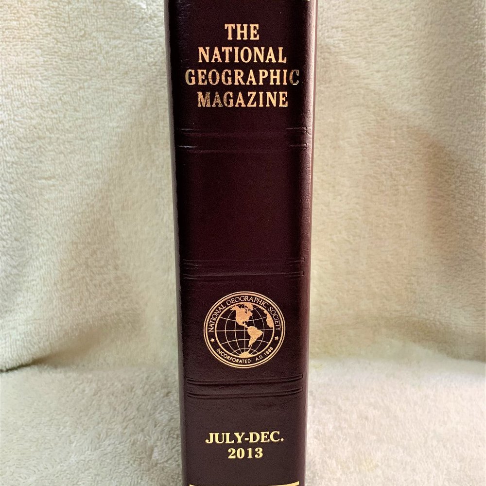 2013  Set of 6 National Geographic Magazines w/Slip Case July thru December 2013